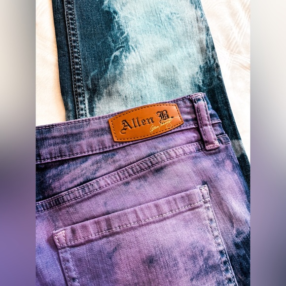 Allen B. By Allen‎ Schwartz Tie Dye Jeans Size 14 - Picture 3 of 9
